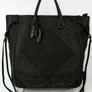 Coach Black Large Tatum Tote Whiplash